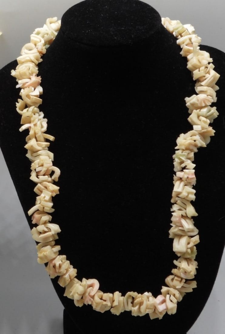 (3) Tan Colored Necklaces - 3