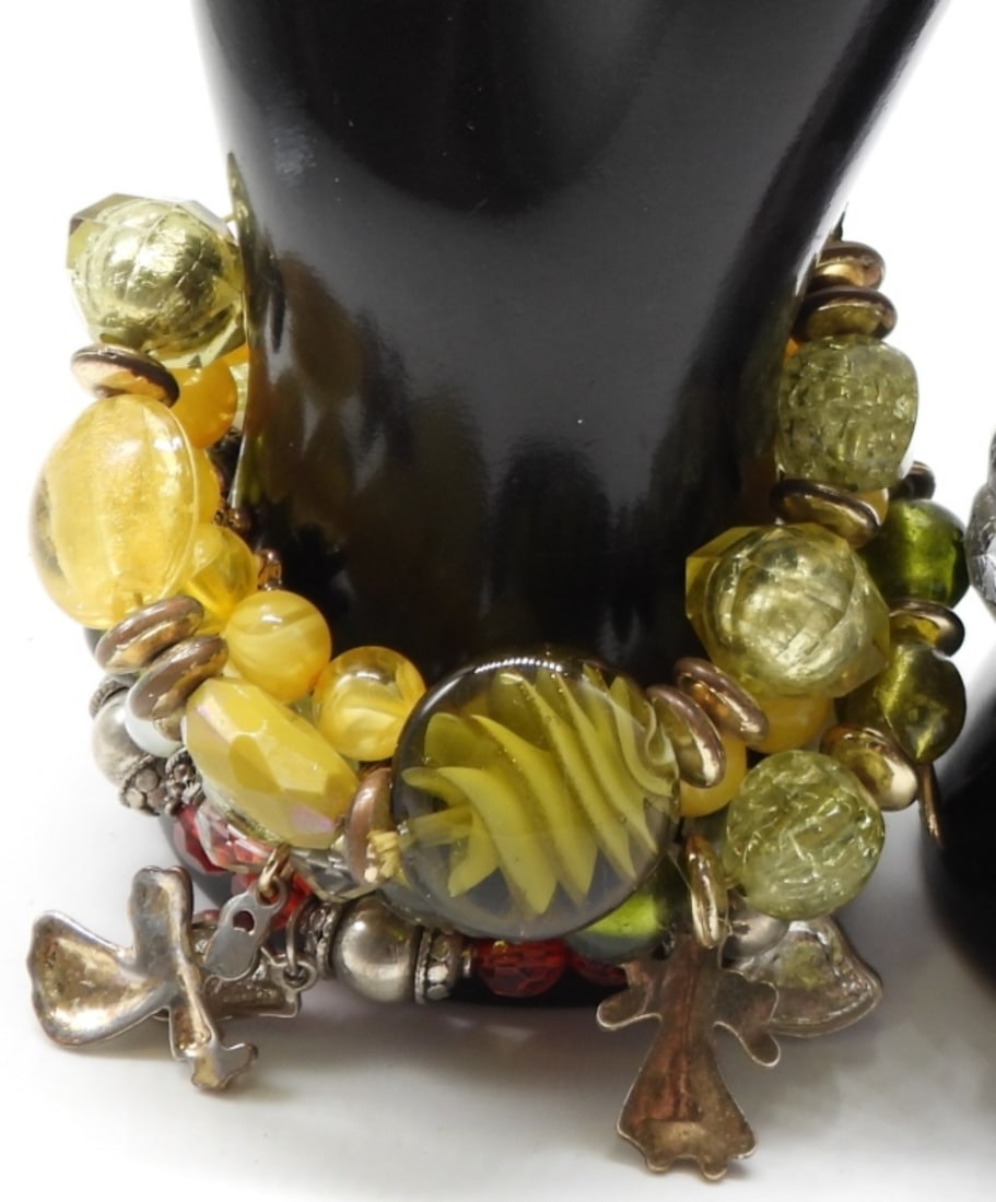 (9) Beaded & Charm Bracelets - 5