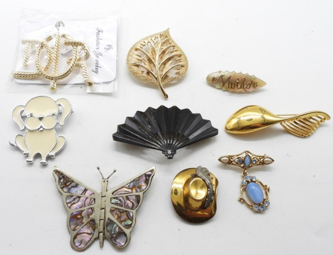 (9) Unique Fashion Brooches: Various kinds of brooches, good pieces