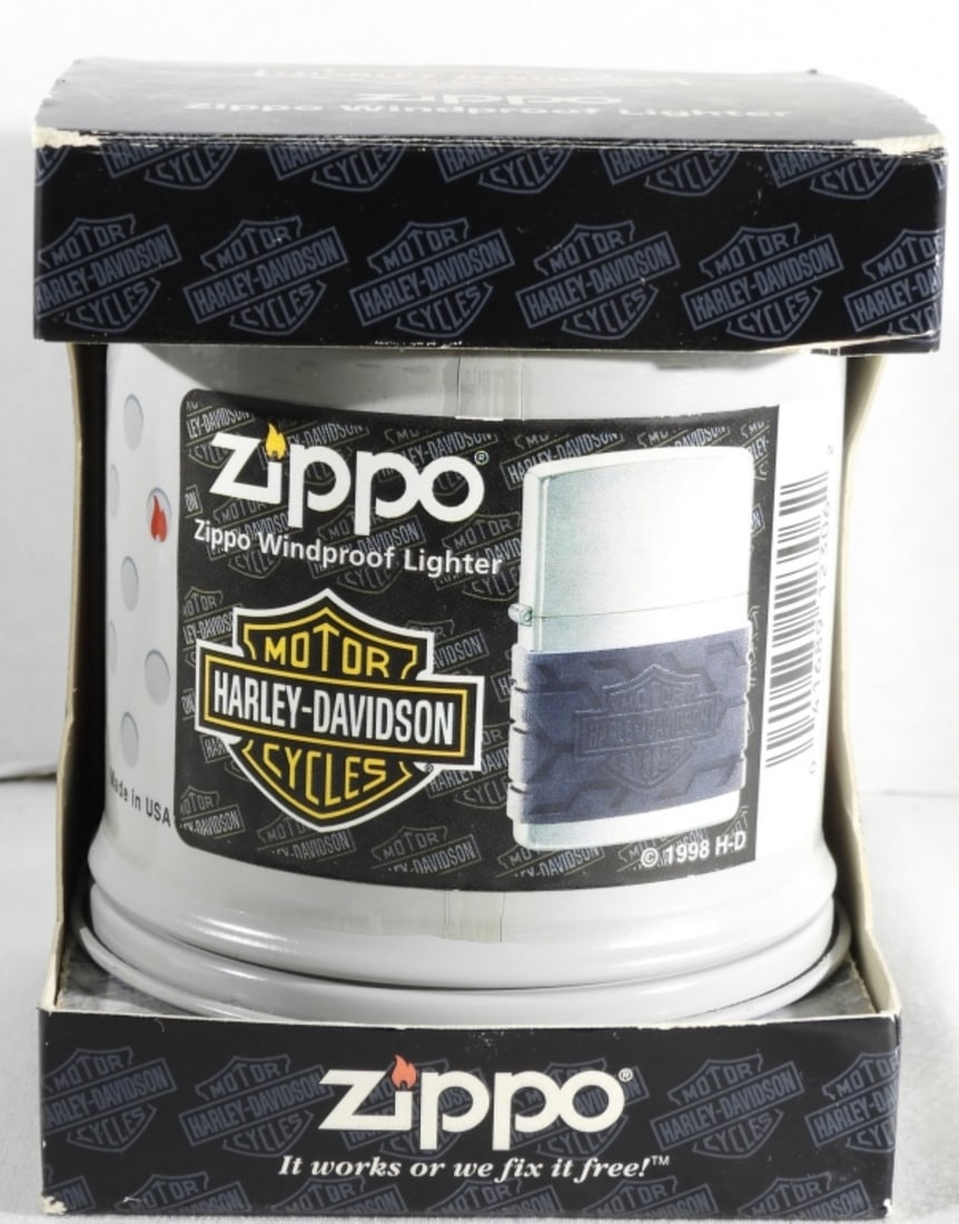 Zippo Harley Davidson Oil Filter Can Unfired (1 of 5)