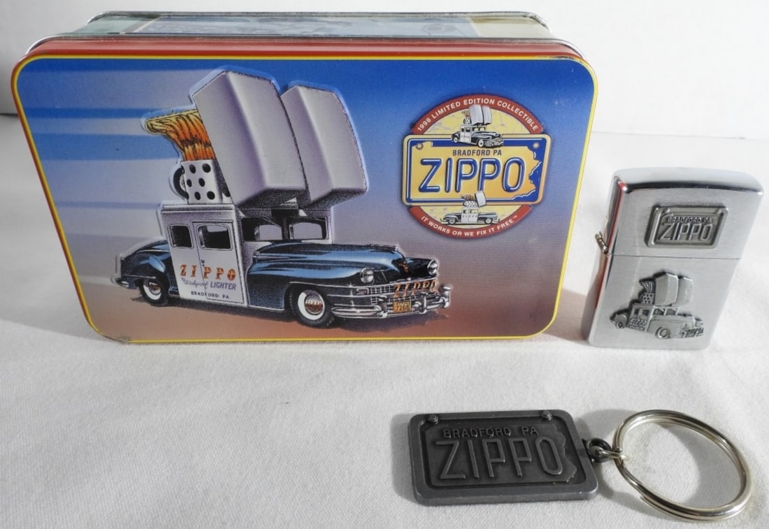 1998 Bradford, PA Zippo & Keychain Set Sealed (1 of 4)