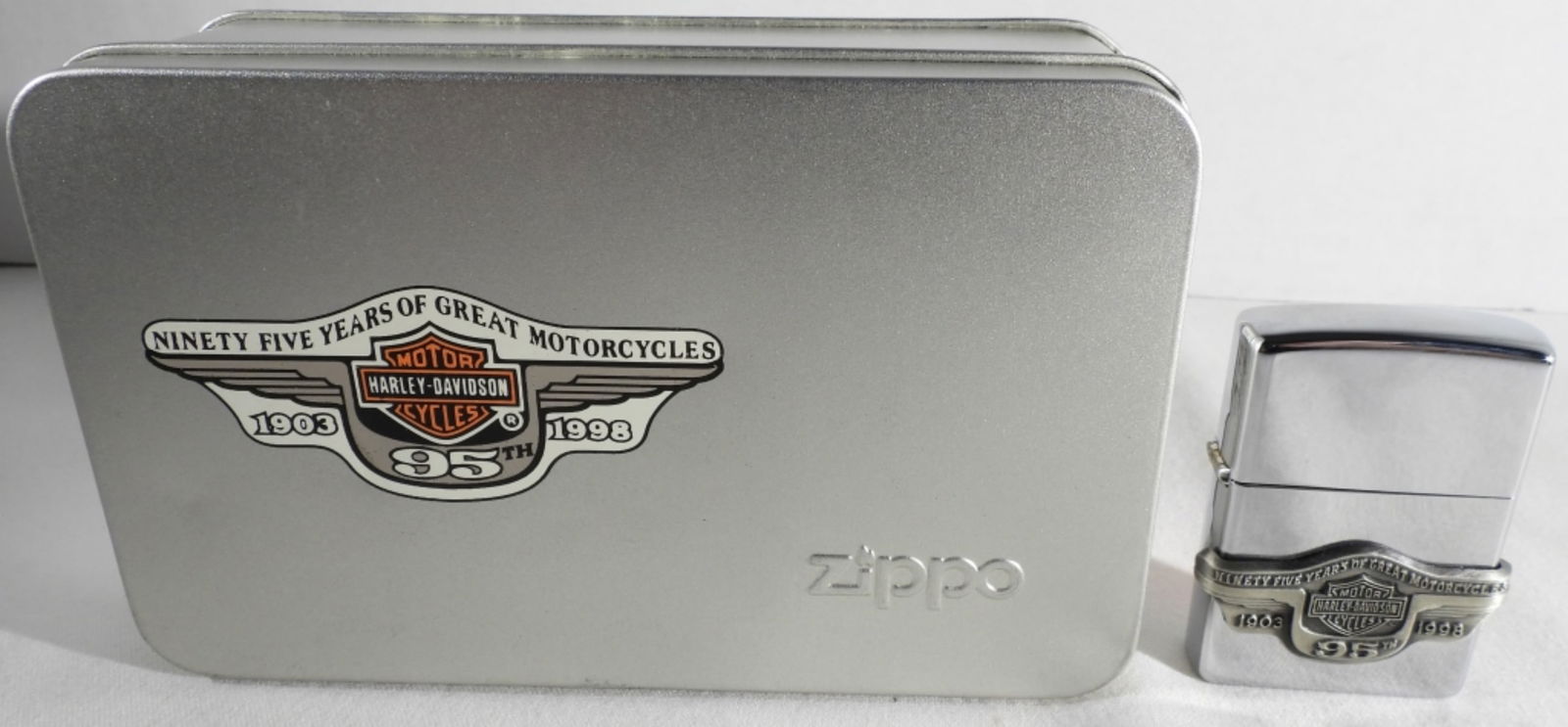 Zippo Harley Davidson 95th Anniversary 1998 (1 of 4)