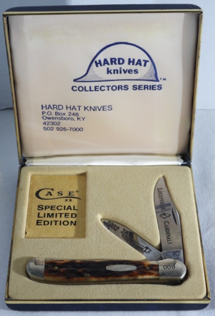 Case XX Hard Hat Louisville Cardinals: Visit us at live.vintageauctionsonline.com