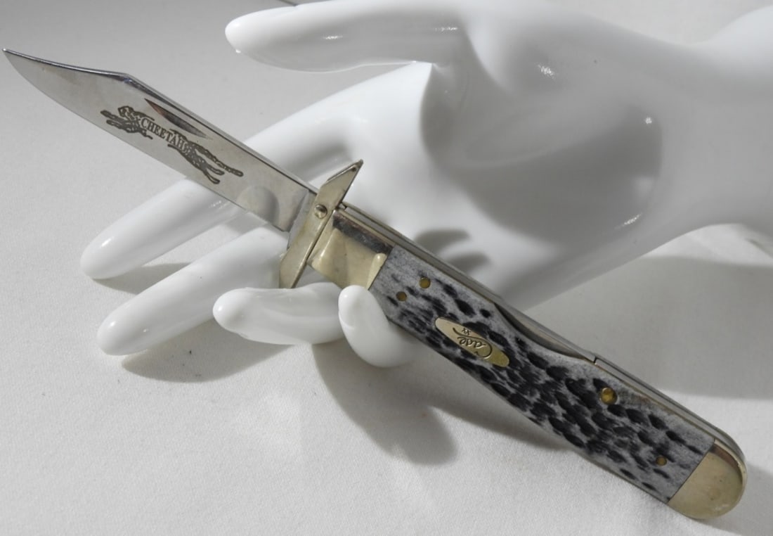 Case XX 6111 1/2L SS Cheetah Gray Knife: Bid today