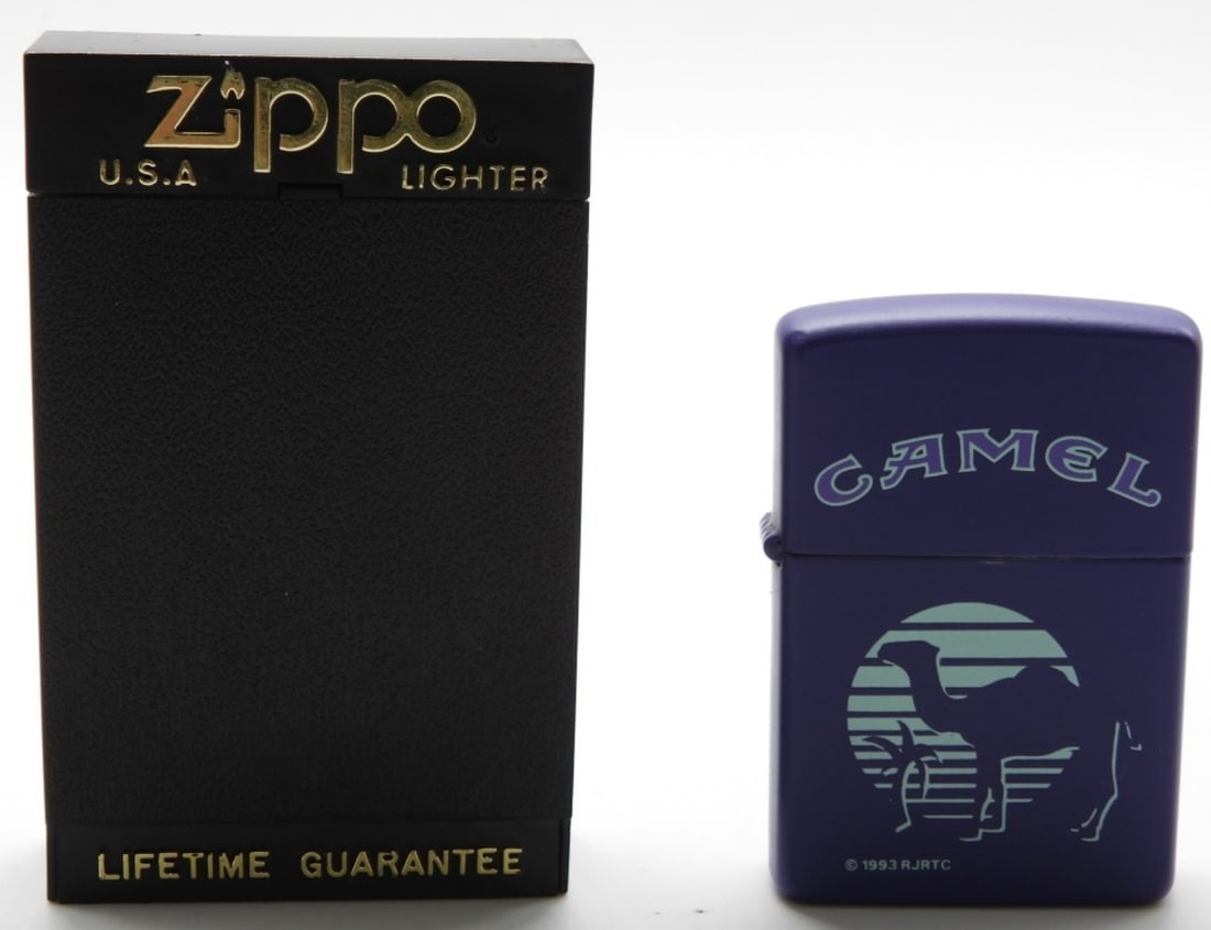 Camel Sunset Purple Matte 1993 Zippo Unfired (1 of 4)