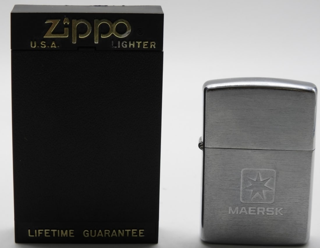 Maersk Logo Unfired Zippo 1991: Comes in a box. Unfired