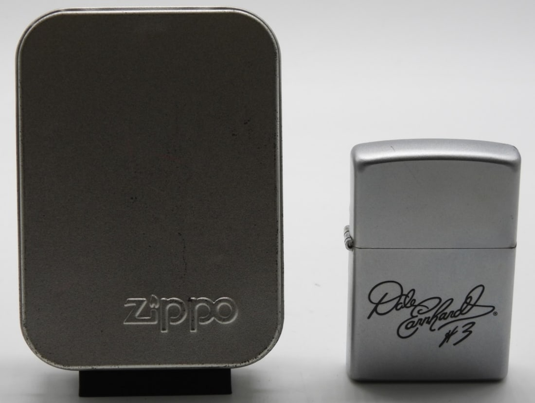 Dale Earnhardt Signature Style #3 Zippo Unfired: 2002 in a tin case. Unfired