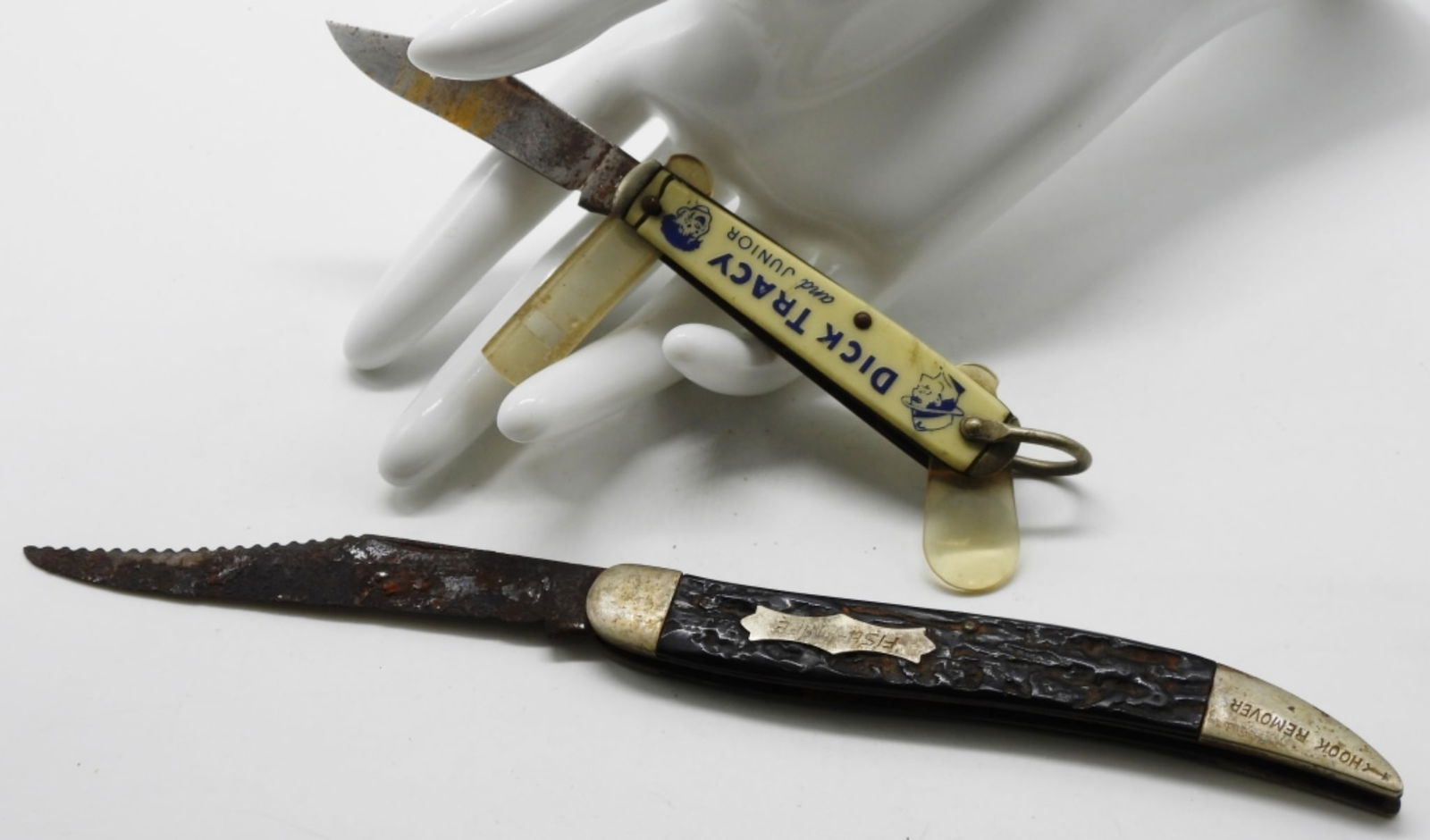 Fish Knife & Dick Tracy & Junior Pocket Knife (1 of 2)