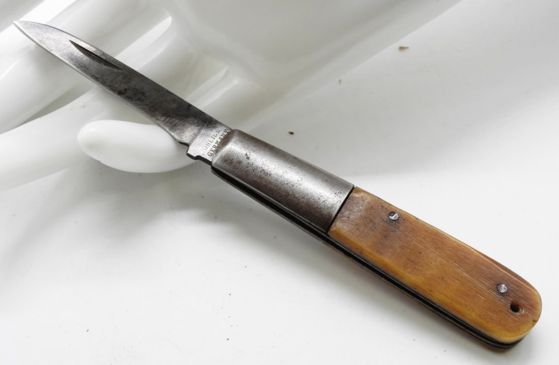 Swanworks Ohlig Germany Pocket Knife: Opens & closes no problem. Has 1 blade. No rust