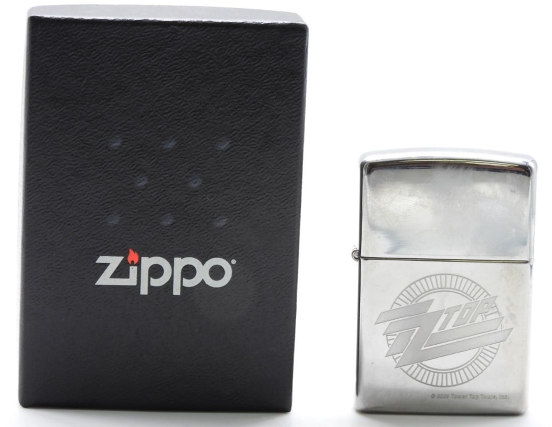 ZZ Top Zippo Lighter 2009, Sealed: In a box. 2009. Sealed. Etched design