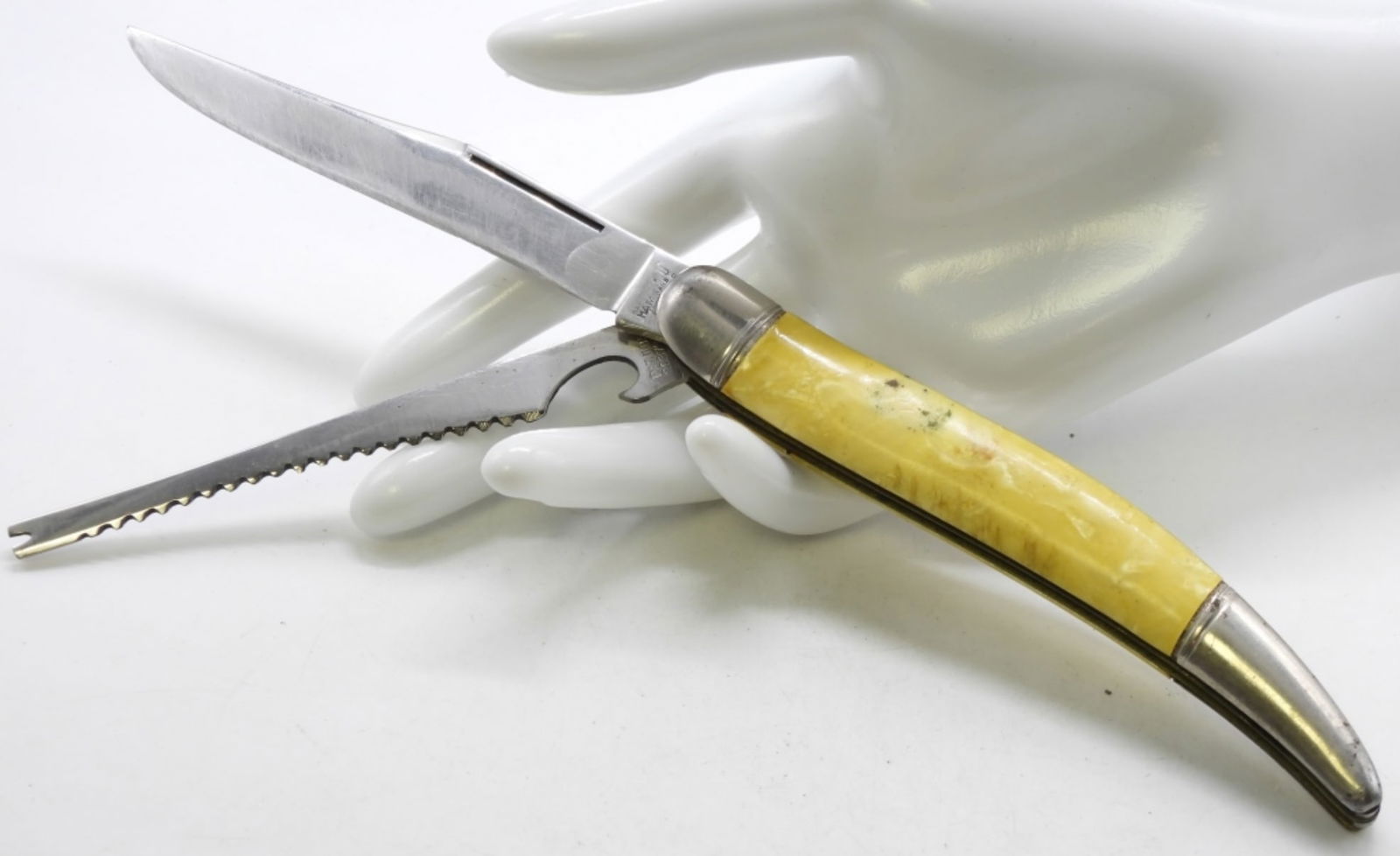 Imperial Fish Knife: Worn but not rusted. Comes in sheath