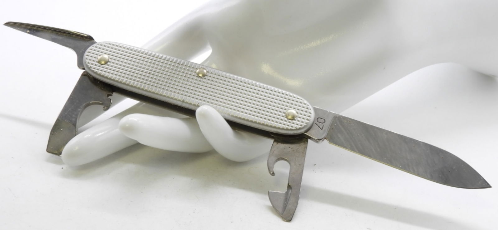 2001 Victorinox Soldier Swiss Army: Issue Knife 7 Function Switzerland SAK Alox