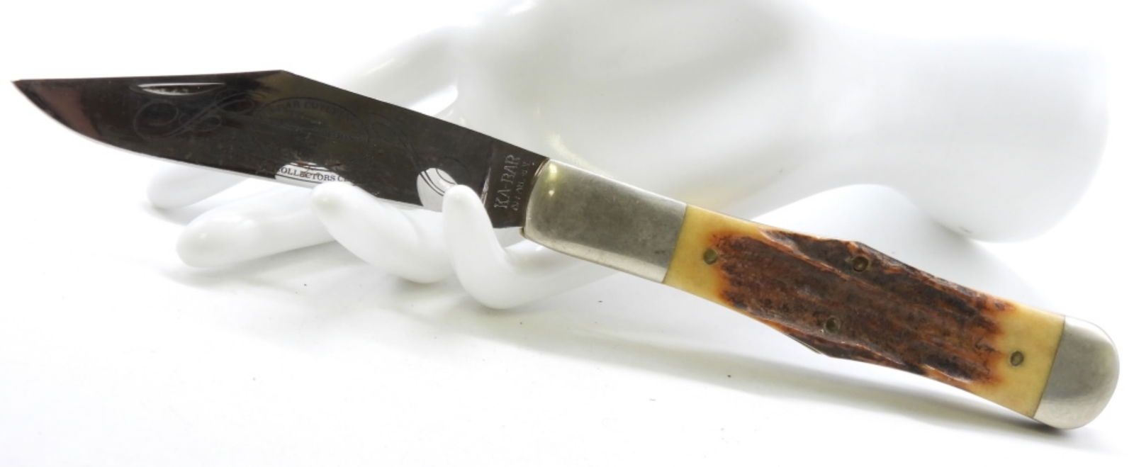 Ka-Bar 1981 Knife Collectors Club: Stag Folding Pocket Knife