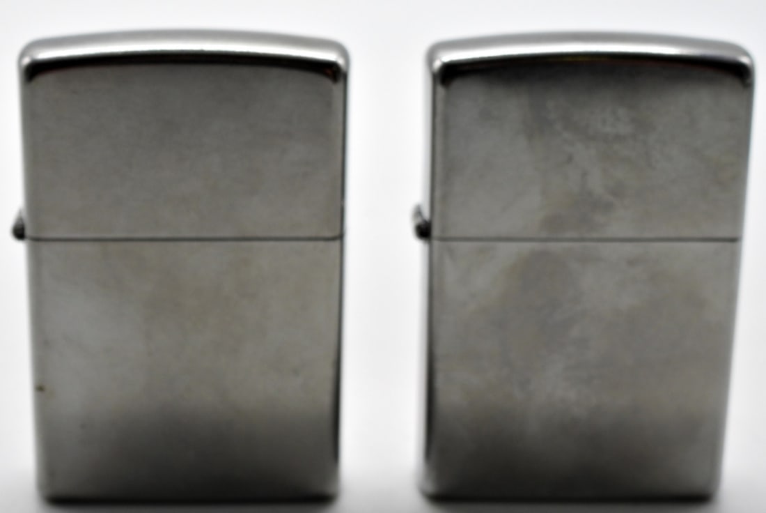 (2) Regular Street Chrome Zippos Unfired 2015: One is unsealed, and one is unfired. They do not come with a box. 2015
