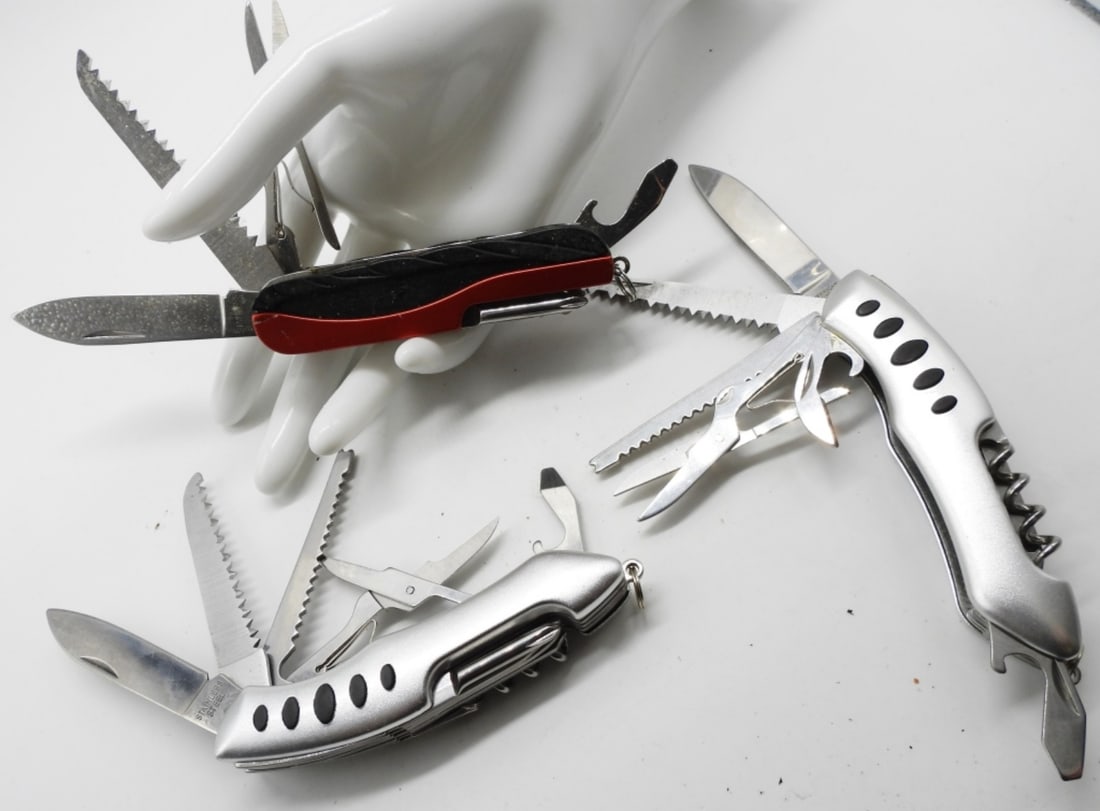 (3) Multi-Tool Pocket Knives - 2