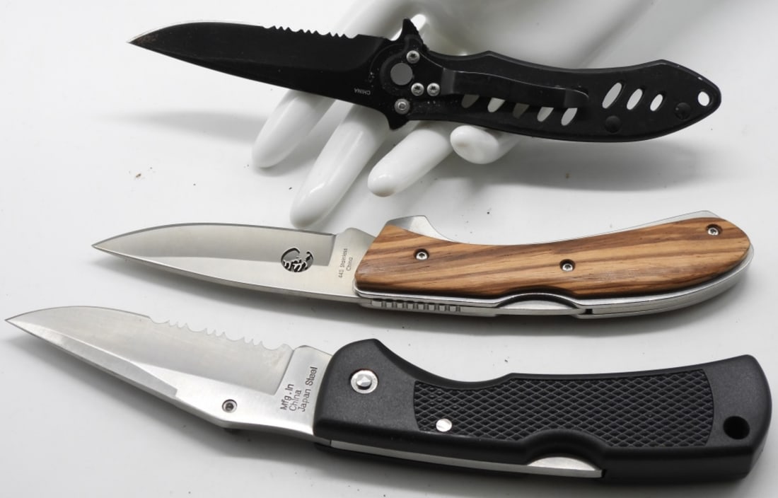 (3) Lock-Back Pocket Knives - 4