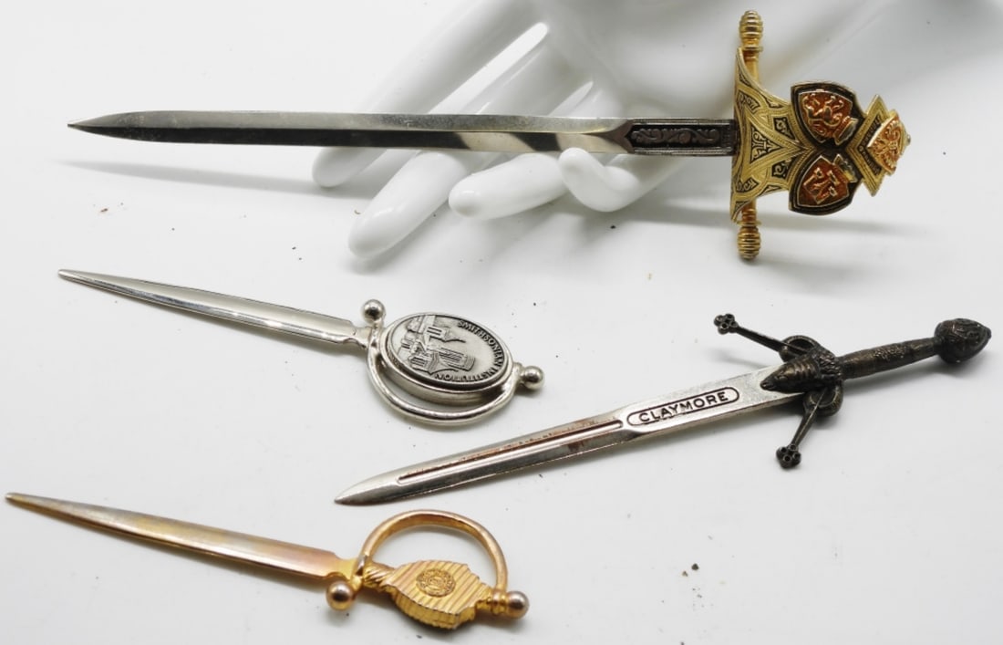 (4) Sword Letter Openers: Fun way to open mail