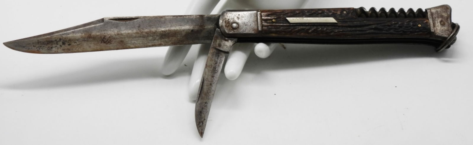 Solingen Folding Knife Two-Blade & Cork Screw (1 of 2)