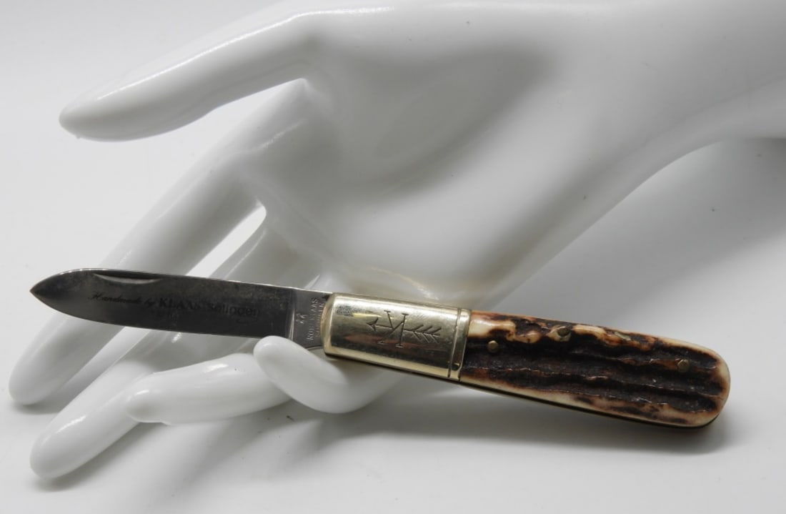 Handmade By Klaas Solingen Knife: Kissing Crane Barlow style