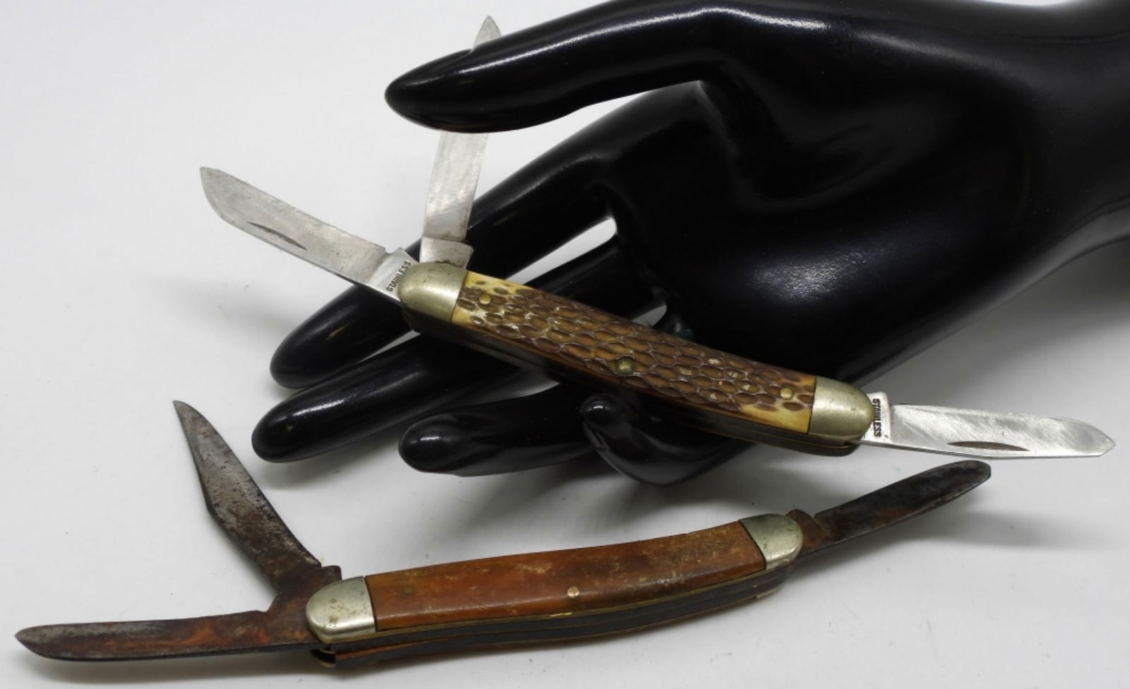 (2) Three-Blade Pocket Knives - 2