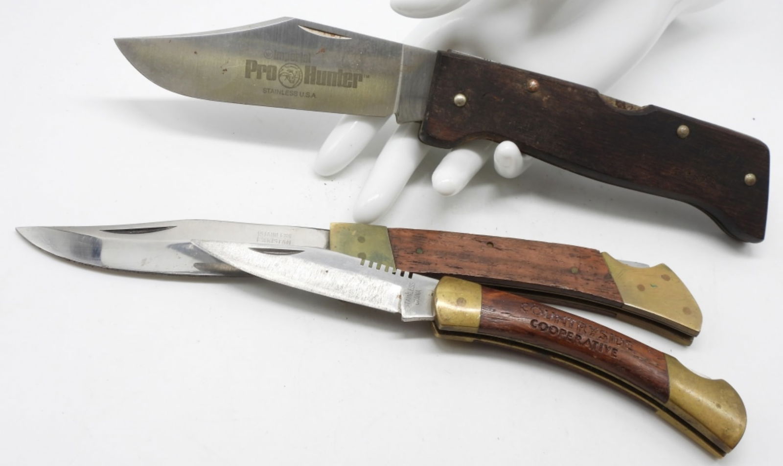 (3) Lock-Back Knives: All Used