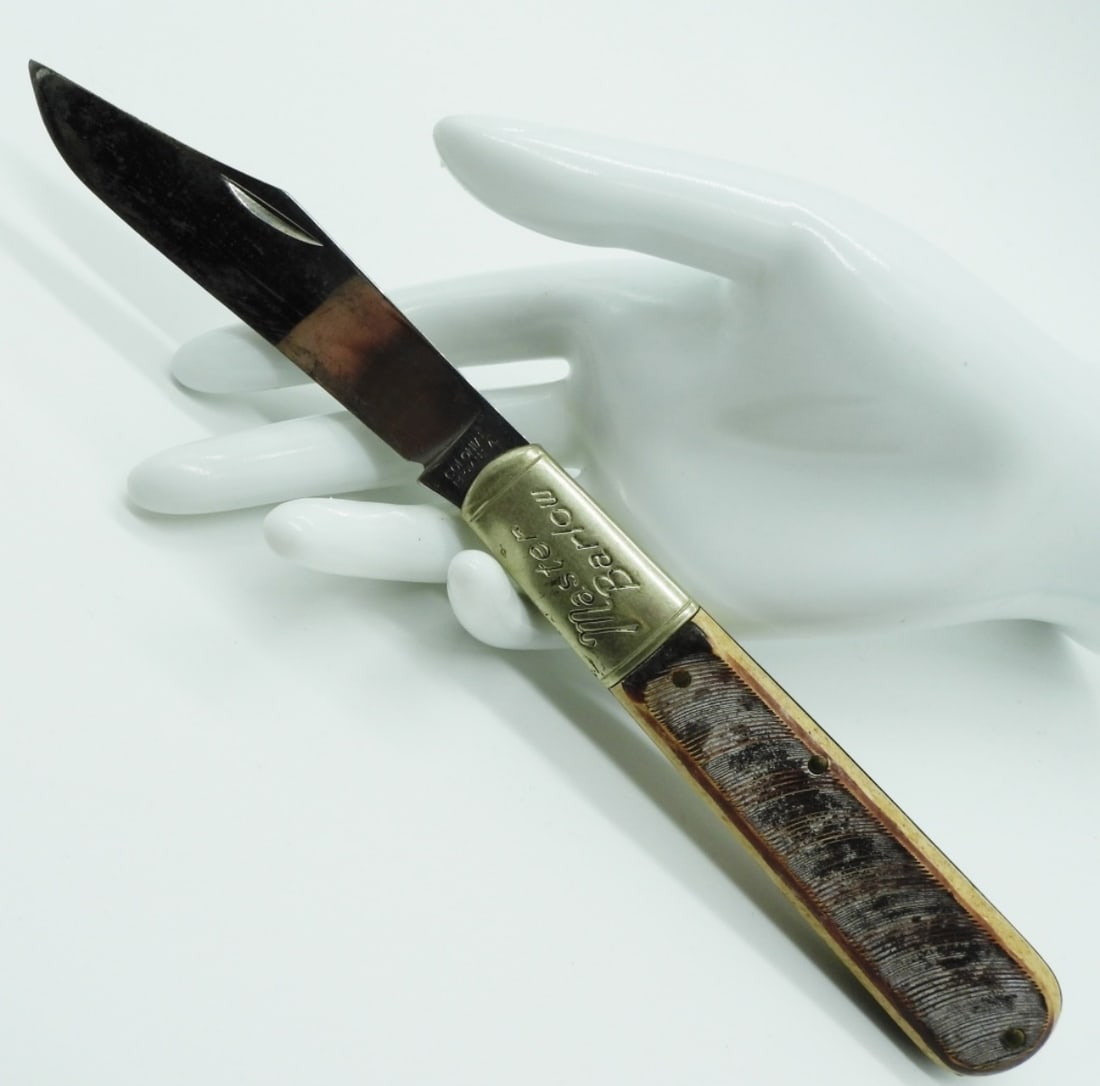Master Barlow Single Blade Pocket Knife: Used. Large Barlow Knife