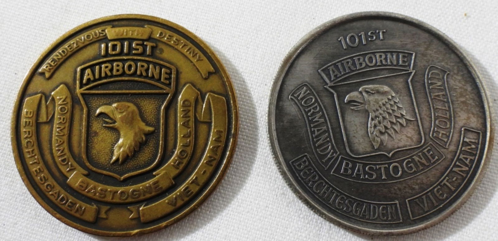 101st Airborne Division Vietnam Challenge Coin: Bid Now