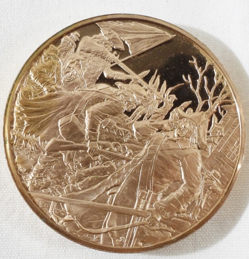 Franklin Mint 1976: Washington Crossing the Delaware Bronze Medal