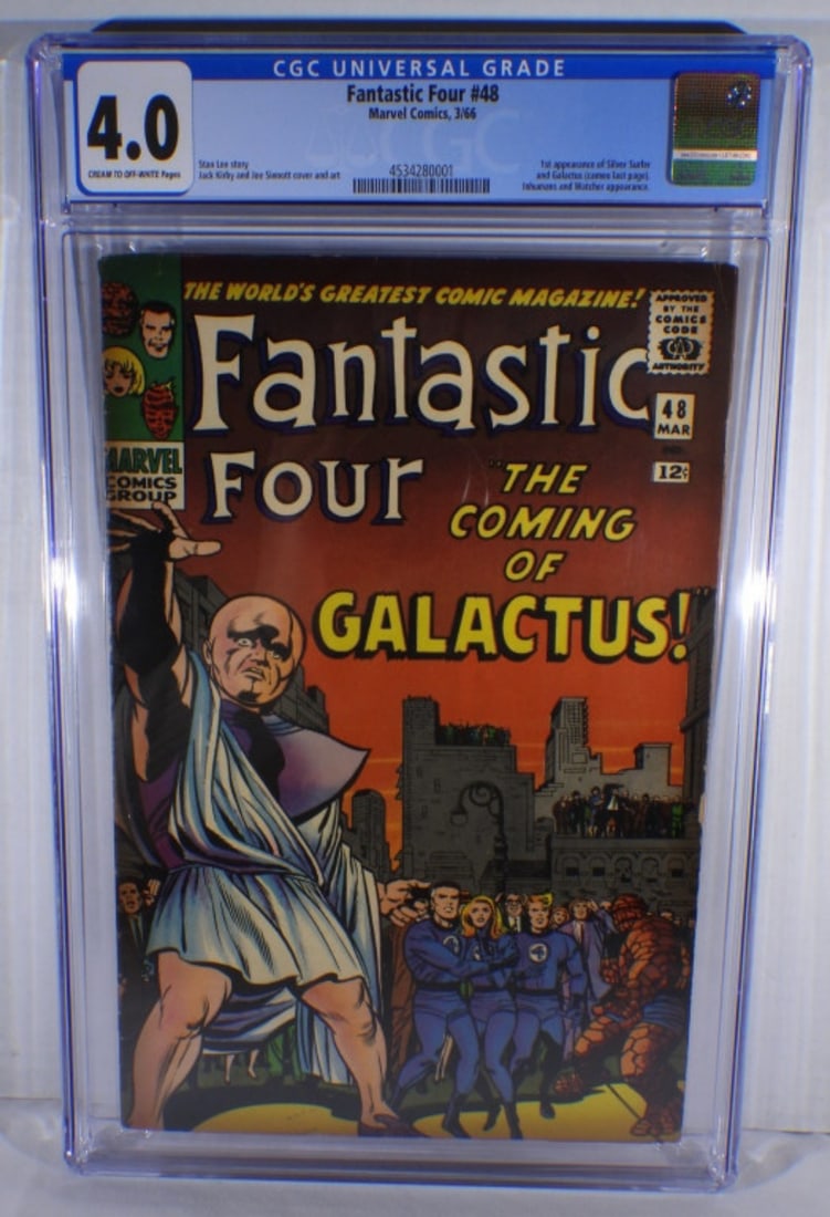 CGC Marvel Fantastic Four #48 4.0: 4.0 Cream to Off-white pages. 1st appearance of Silver Surfer and Galactus (cameo last page)