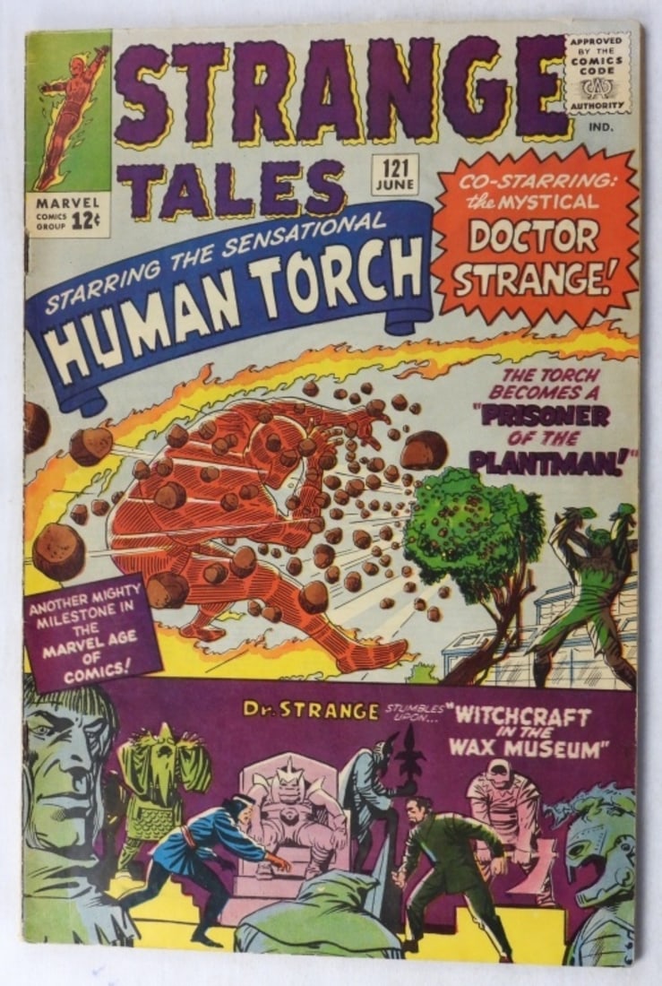 #121 Strange Tales Marvel G/VG 1964: In G/VG shape with creases and normal wear from the years. First cover appearance of Baron Mordo