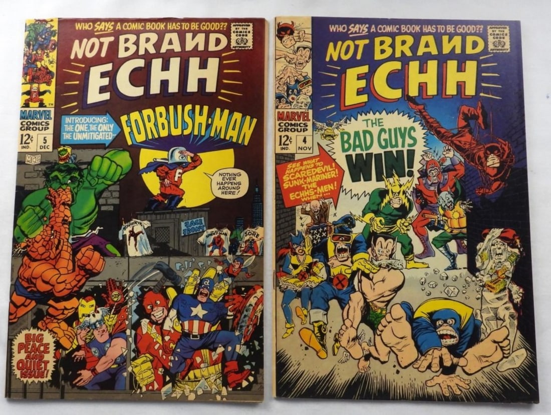 #4-5 Marvel Not Brand ECHH 1967 G/VG: G/VG condition with some normal wear from the years and creases along the edges of the comic. 12-cent