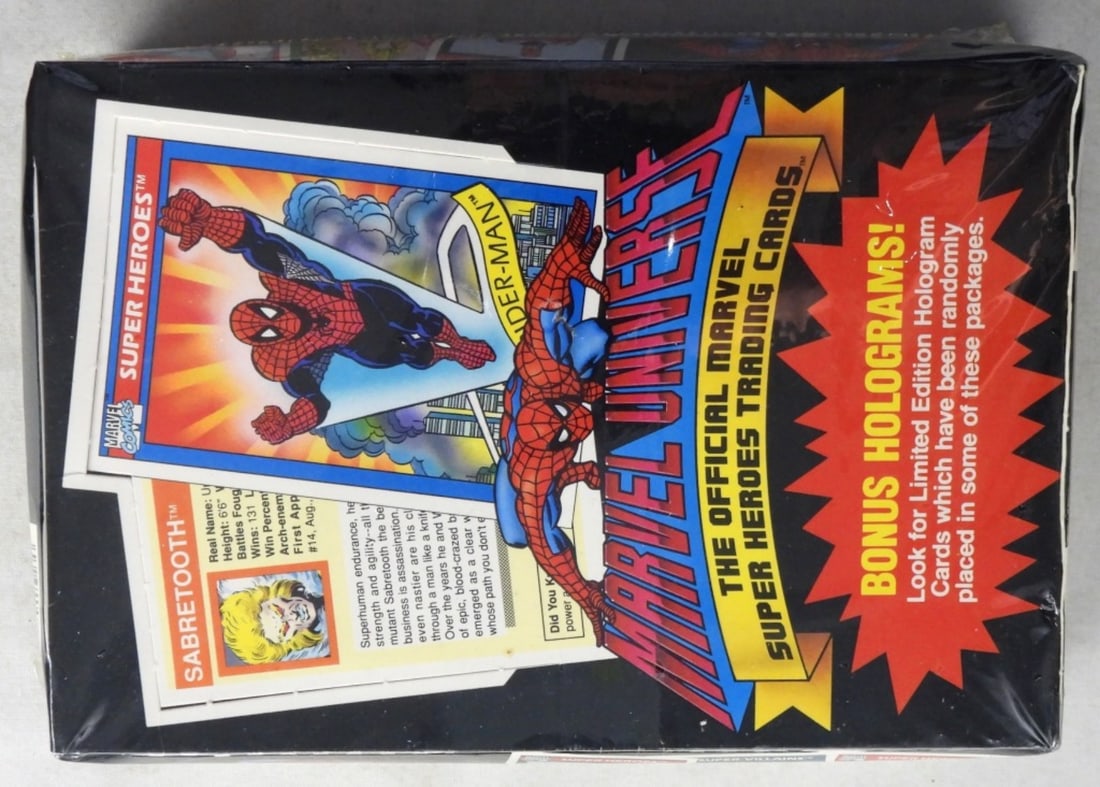Sealed Marvel Universe Super Heroes Trading Cards: Still factory sealed. 1990