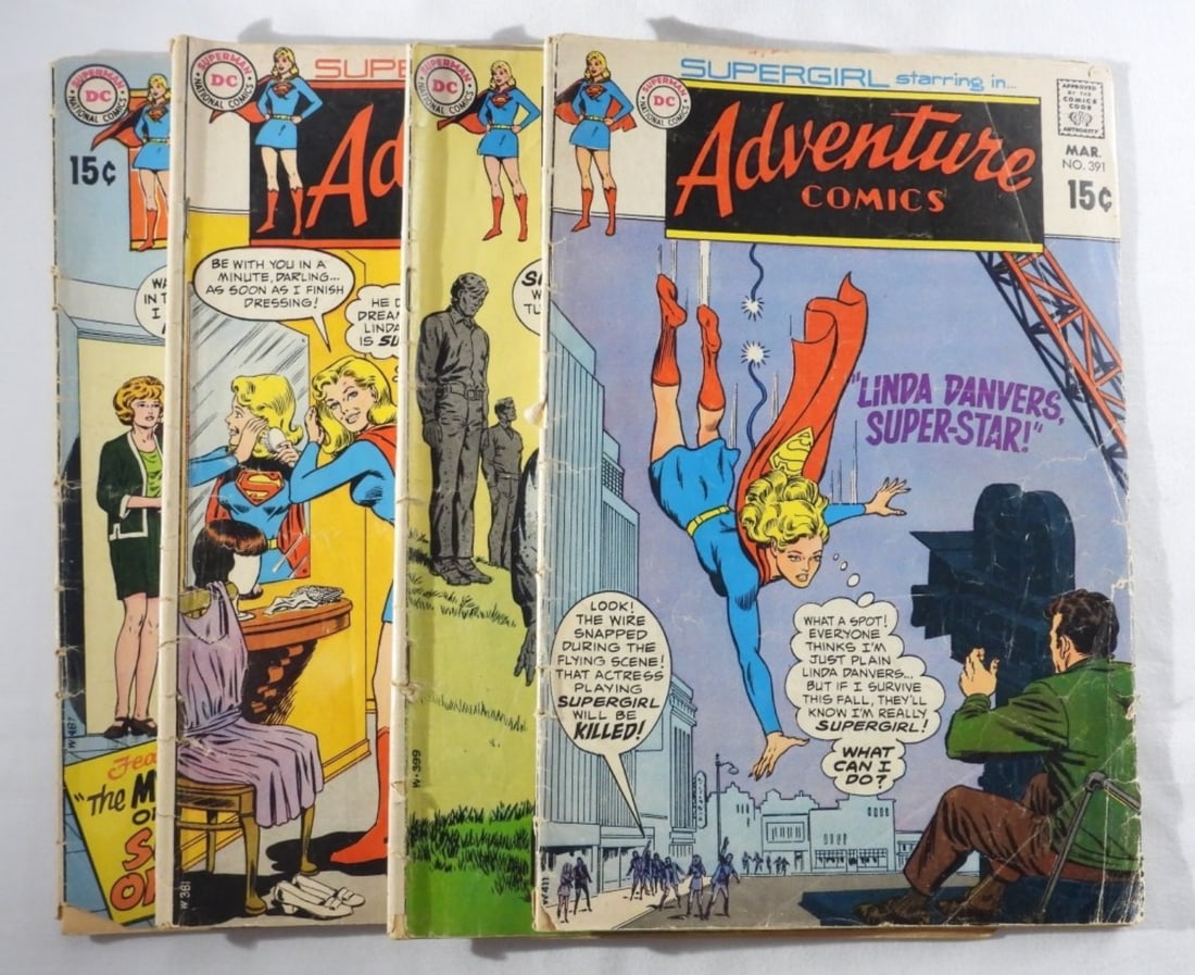(4) DC Adventure Comics G: Numbers 388, 389, 391 & 396