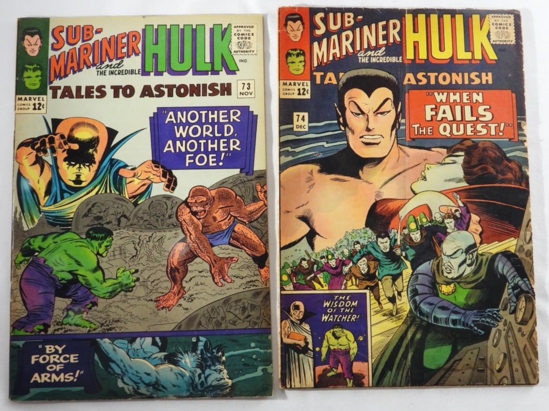 (2) Sub-Mariner & The Incredible Hulk VG: Numbers 73, & 74