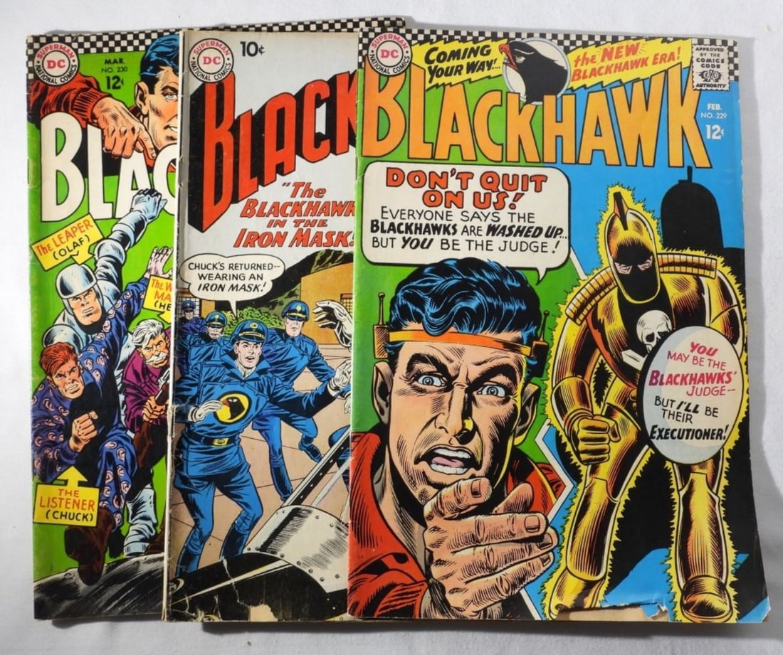 (3) DC Blackhawk Silver Age Comics G-VG (1 of 3)