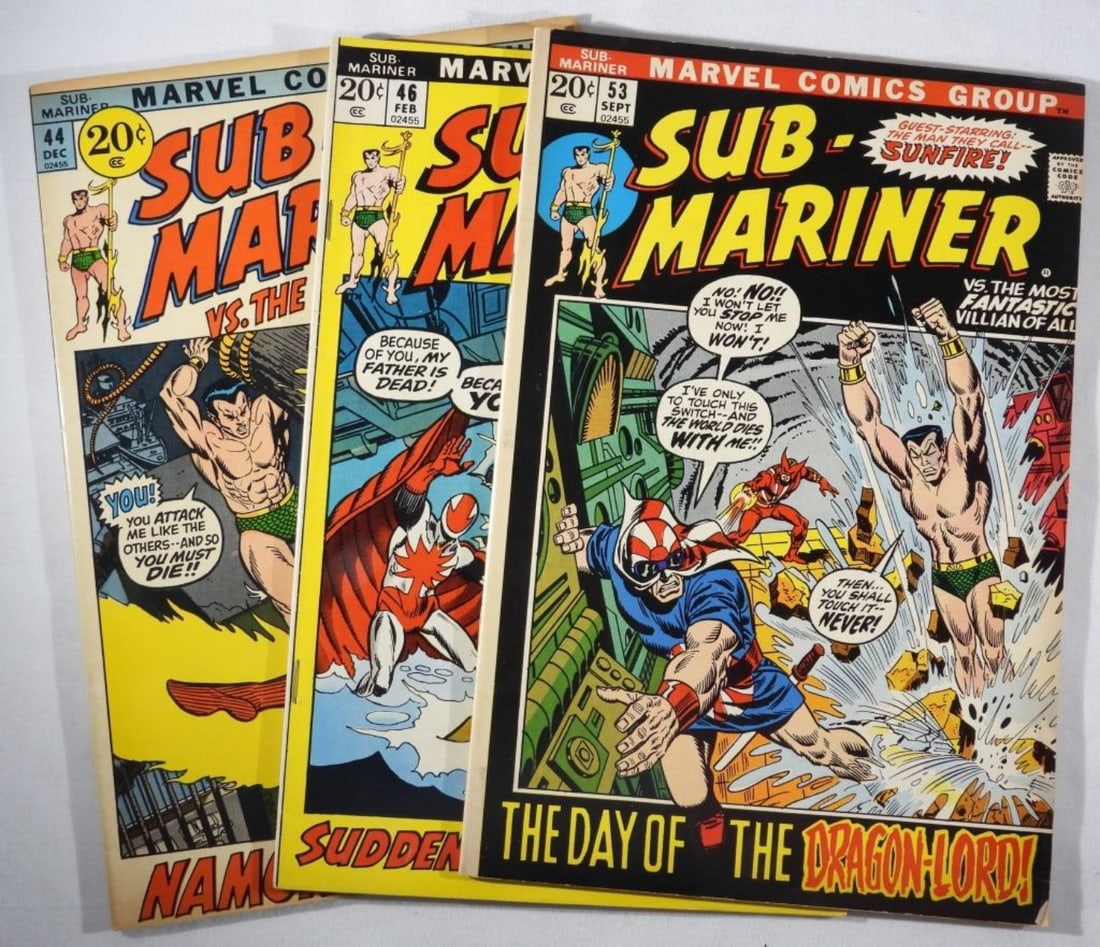 (3) Sub-Mariner G-VG: Numbers: 44, 46, & 53