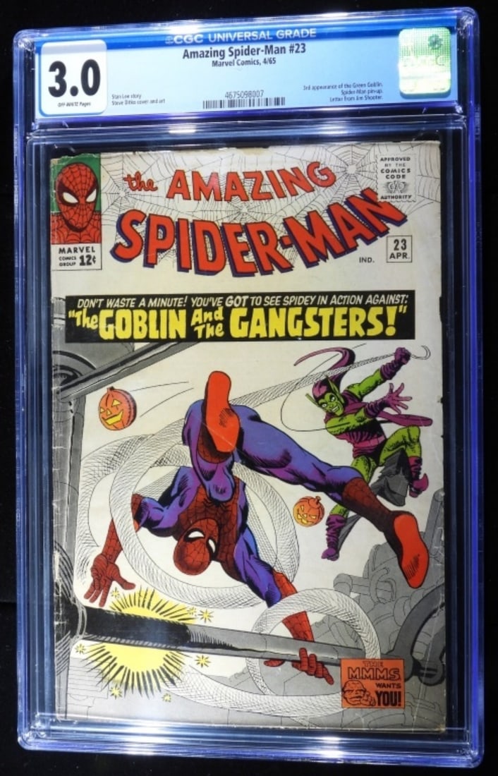 Graded The Amazing Spider-Man #23: CGC Graded 3.0 Off-white pages