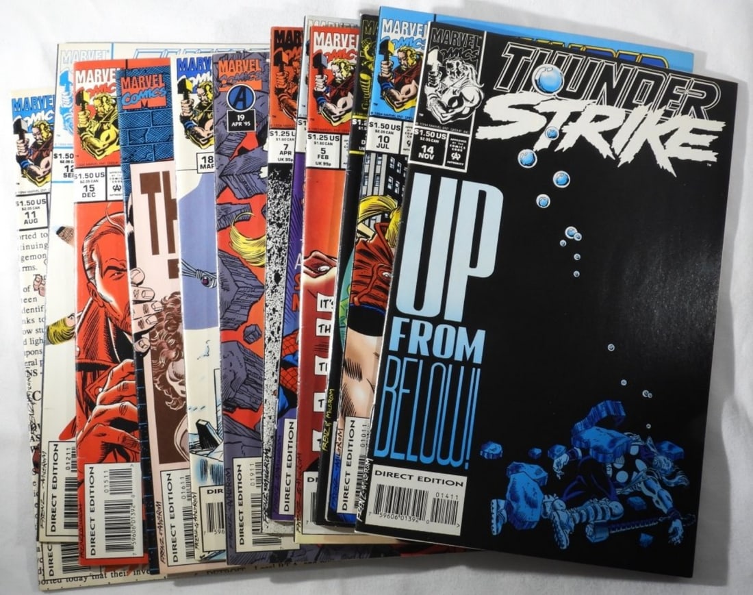 (12) Marvel Thunder Strike Modern Comics: Thunder Strike Vs. The Mighty Thor #10, as well as 3, 5, 6, 7, 11, 12, 14, 15, 16, 18, 19