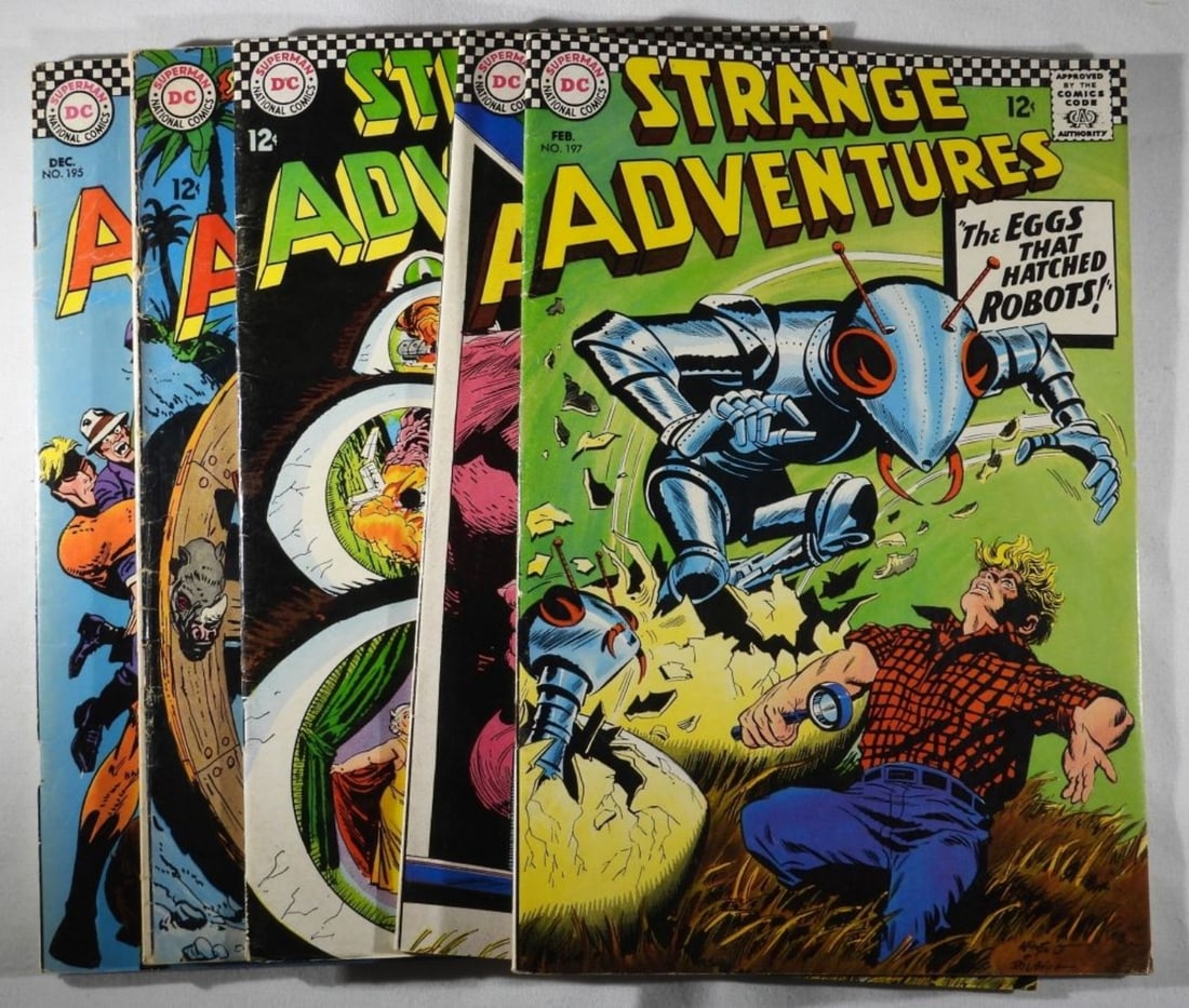 (5) DC Comics Strange Adventure 12-Cent Issues (1 of 3)