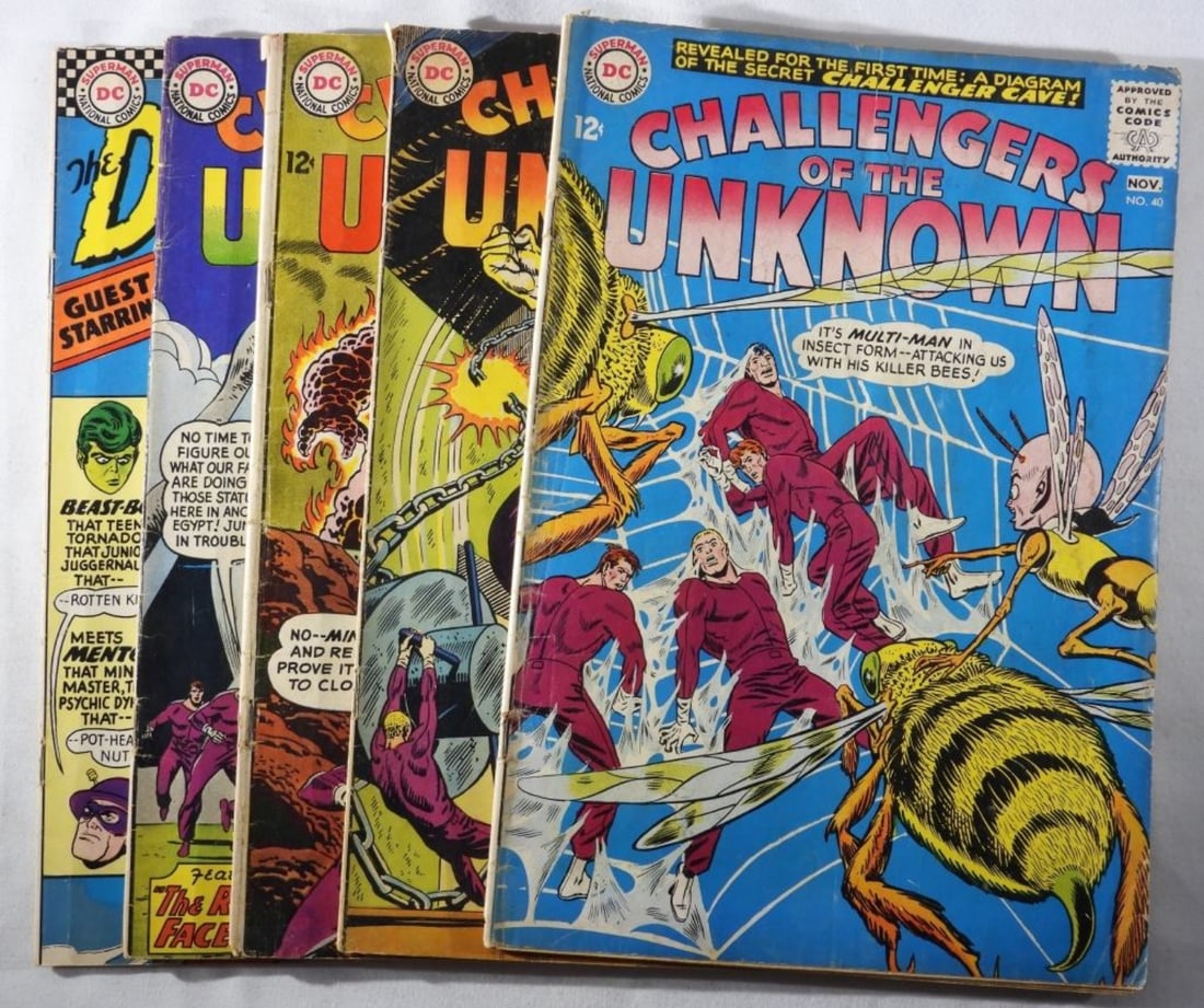 (5) Challengers Of The Unknown G-VG: Numbers: 28, 32, 36, 40, & 102