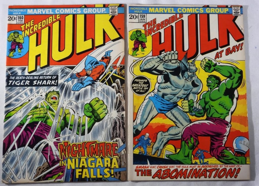 (2) Marvel The Incredible Hulk VG (1 of 4)