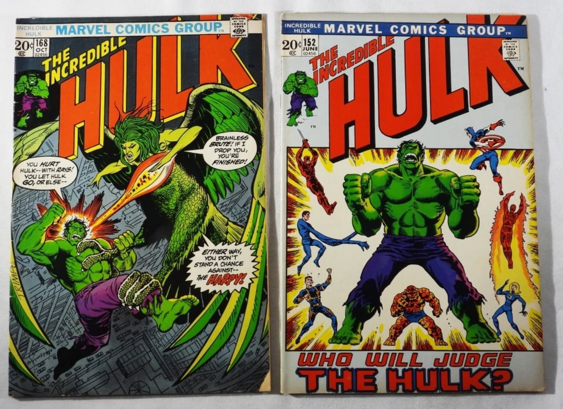 (2) Marvel The Incredible Hulk VG (1 of 4)