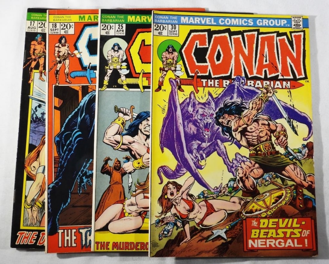 (4) Conan The Barbarian VG: Numbers: 17, 18, 25, & 30