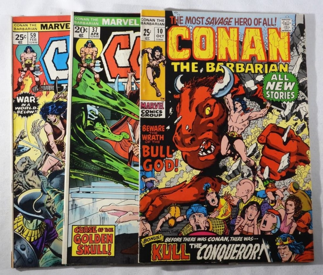(3) Conan The Barbarian VG: Numbers: 10,37, & 59