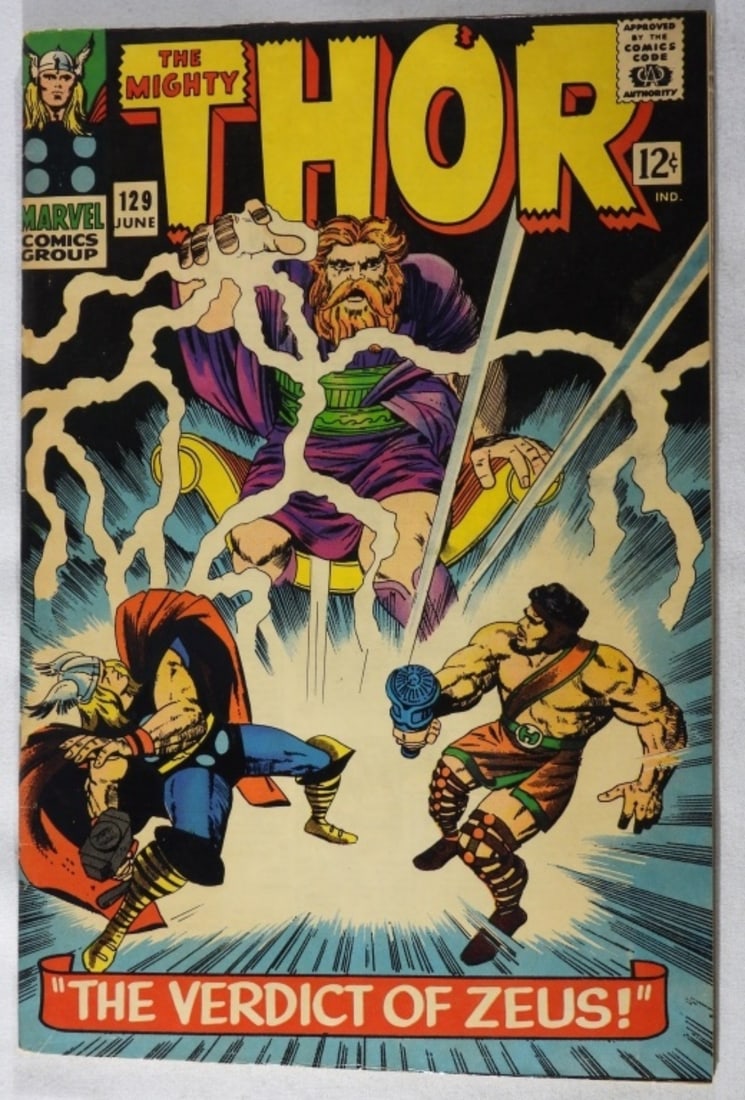 1966 The Mighty Thor Marvel G/VG #129 (1 of 5)