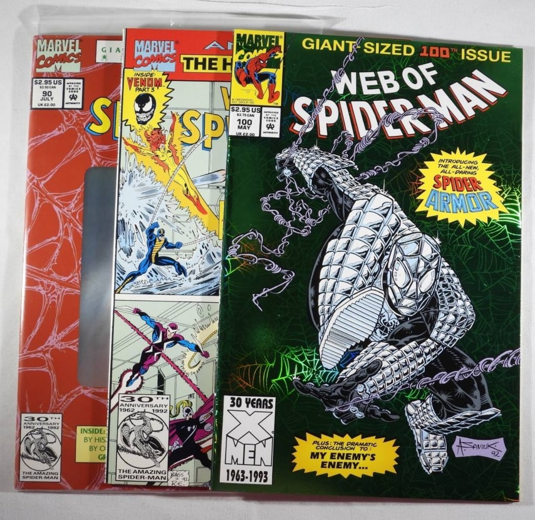 (3) Mixed Lot Of Web Of Spider-Man (1 of 3)