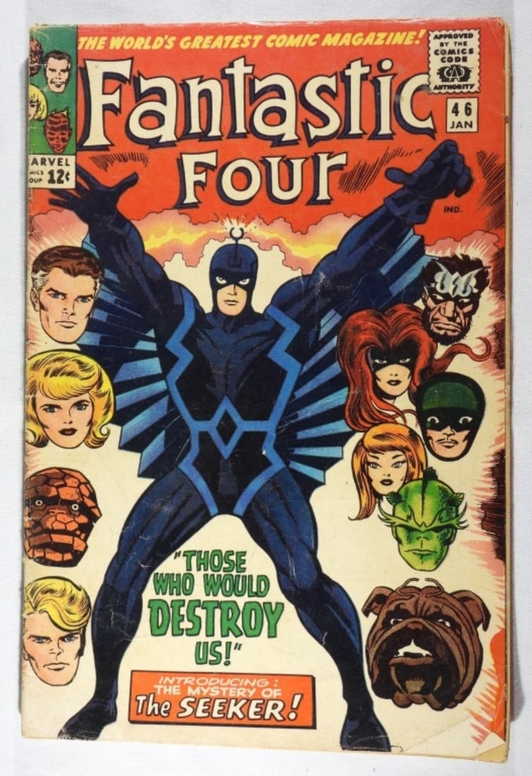 1966 Marvel Fantastic Four #46 G: Fully put together and full cover, along with creasing and stains on cover