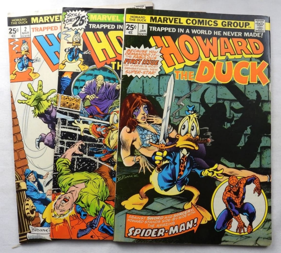 (3) Bronze Age Howard The Duck G-VG (1 of 3)