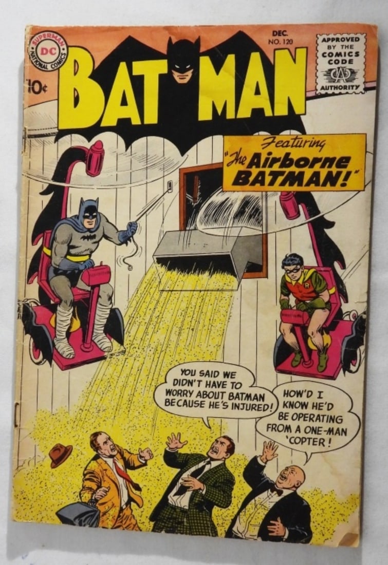 Batman #120: FR 1958 1st Whirly Bats Batcopter Cover Silver Age DC Comics VG