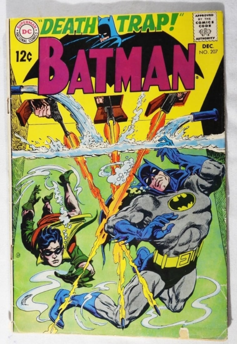 Batman #207: DC Comics Silver Age 1968 Death Trap GD